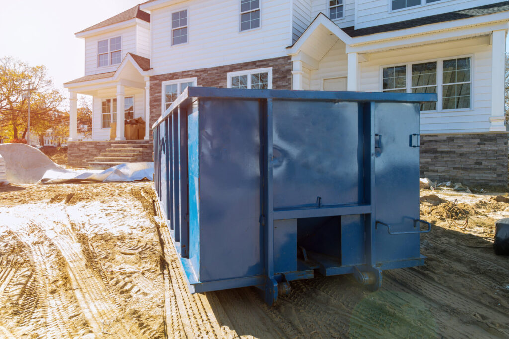 A Dumpster outside a Frostproof FL home