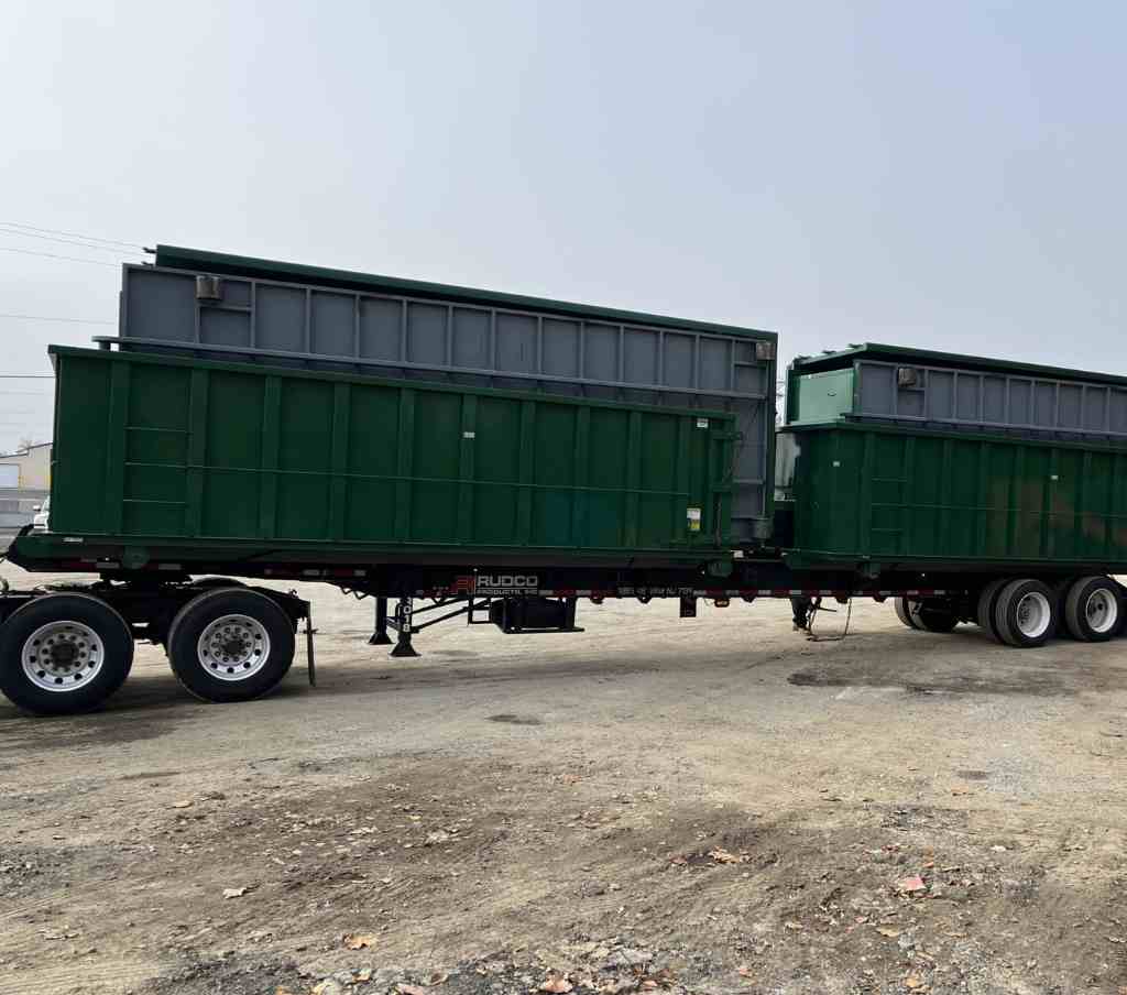 WRS roll-off dumpster delivered to a farm property in Nottingham, PA