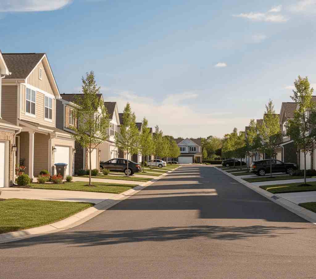WRS Dumpster Rental — Collingswood residential service Residential neighborhood served by WRS Dumpster Rental in Collingswood, NJ