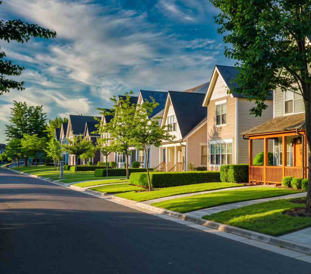 WRS Dumpster Rental — Glendora residential service Residential neighborhood served by WRS Dumpster Rental in Glendora, NJ